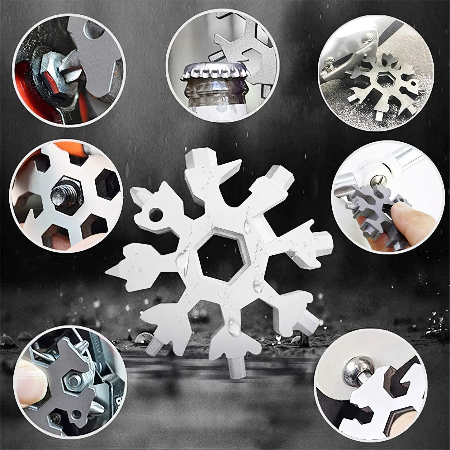 Multifunctional Tool, Bottle Opener Screwdriver Wrench