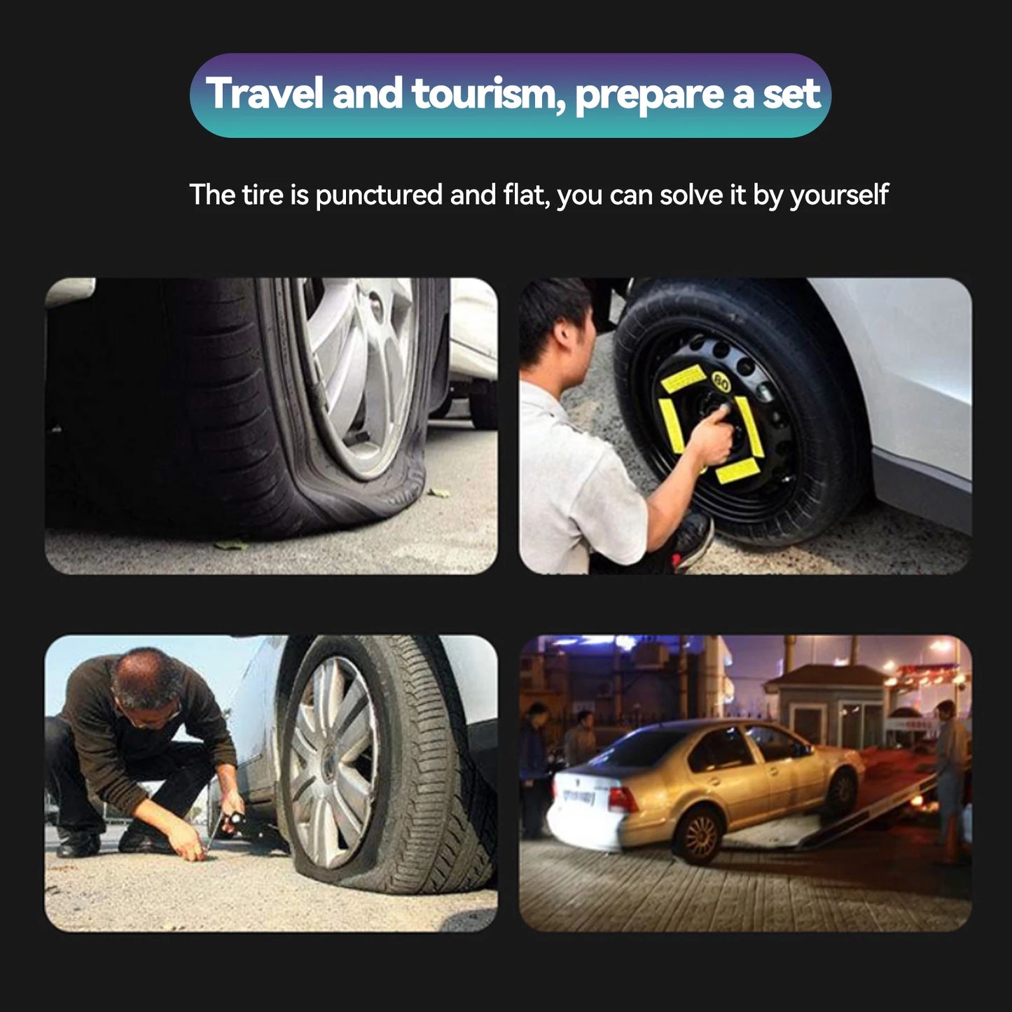 Portable Car Tire Repair Kit