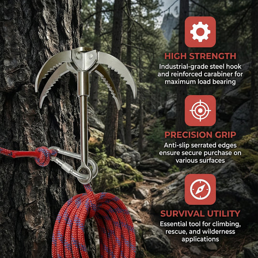 Grappling Hooks with 20M Auxiliary Rope