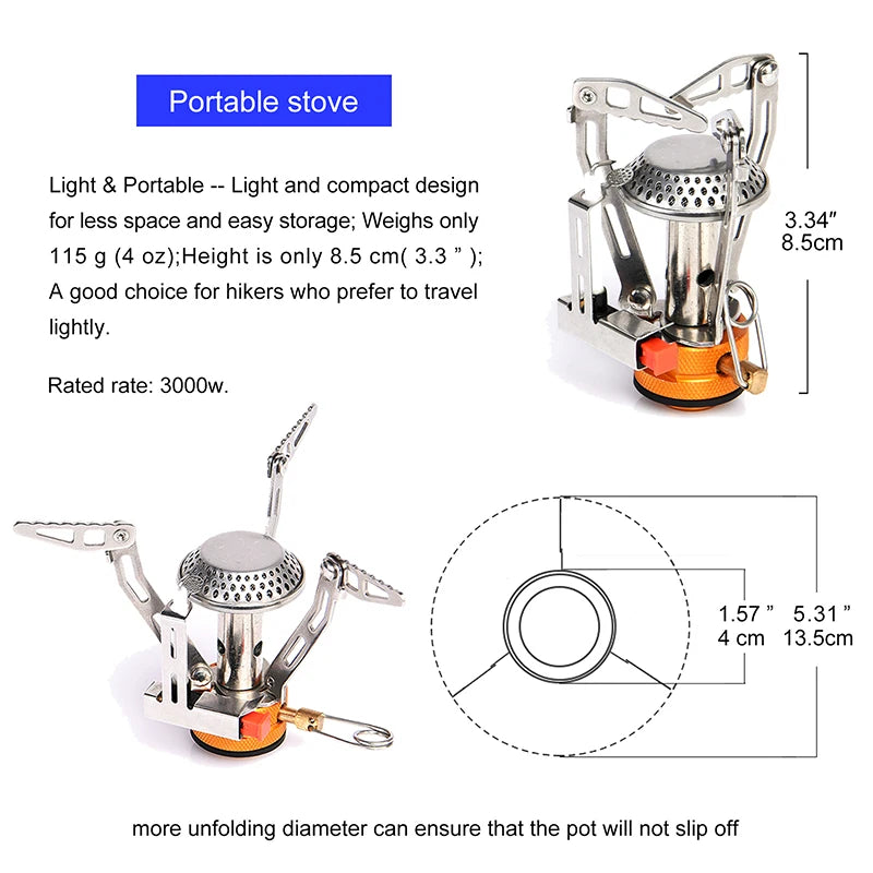 Camping Cookware Set Tableware  Portable Pot