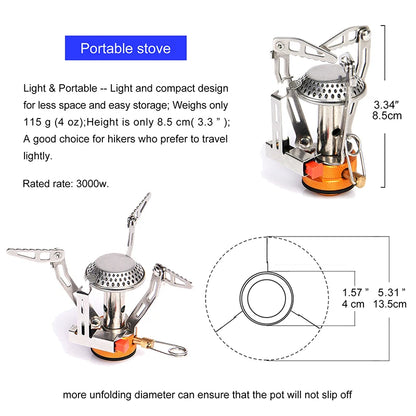 Camping Cookware Set Tableware  Portable Pot