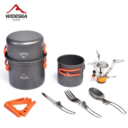 Camping Cookware Set Tableware  Portable Pot
