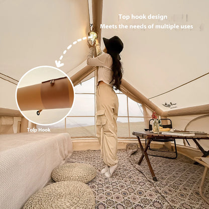 Luxury Inflatable Tents With Stove Plug,
