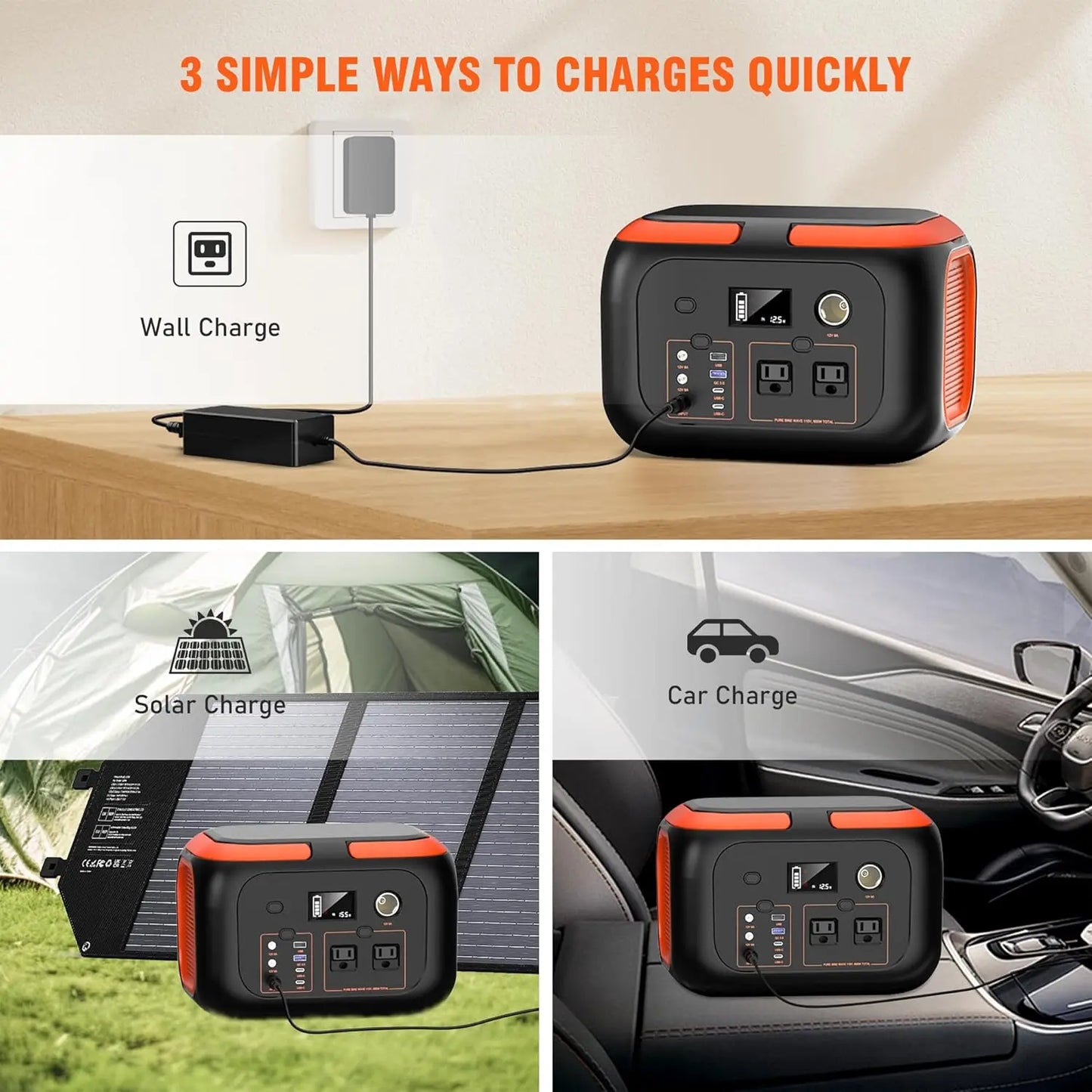 Portable Power Station  Solar Generator