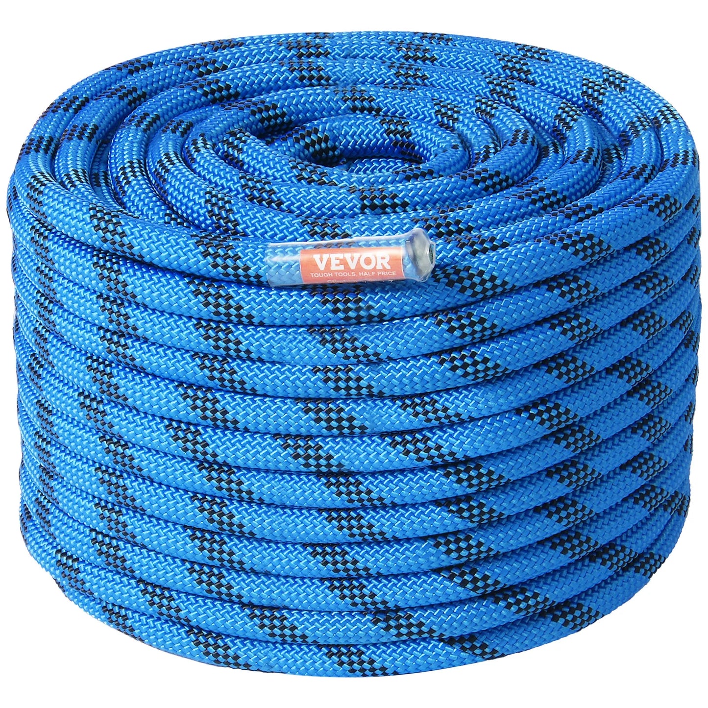 12.7mm Static Rock Climbing Rope w/ Steel Snap Hooks