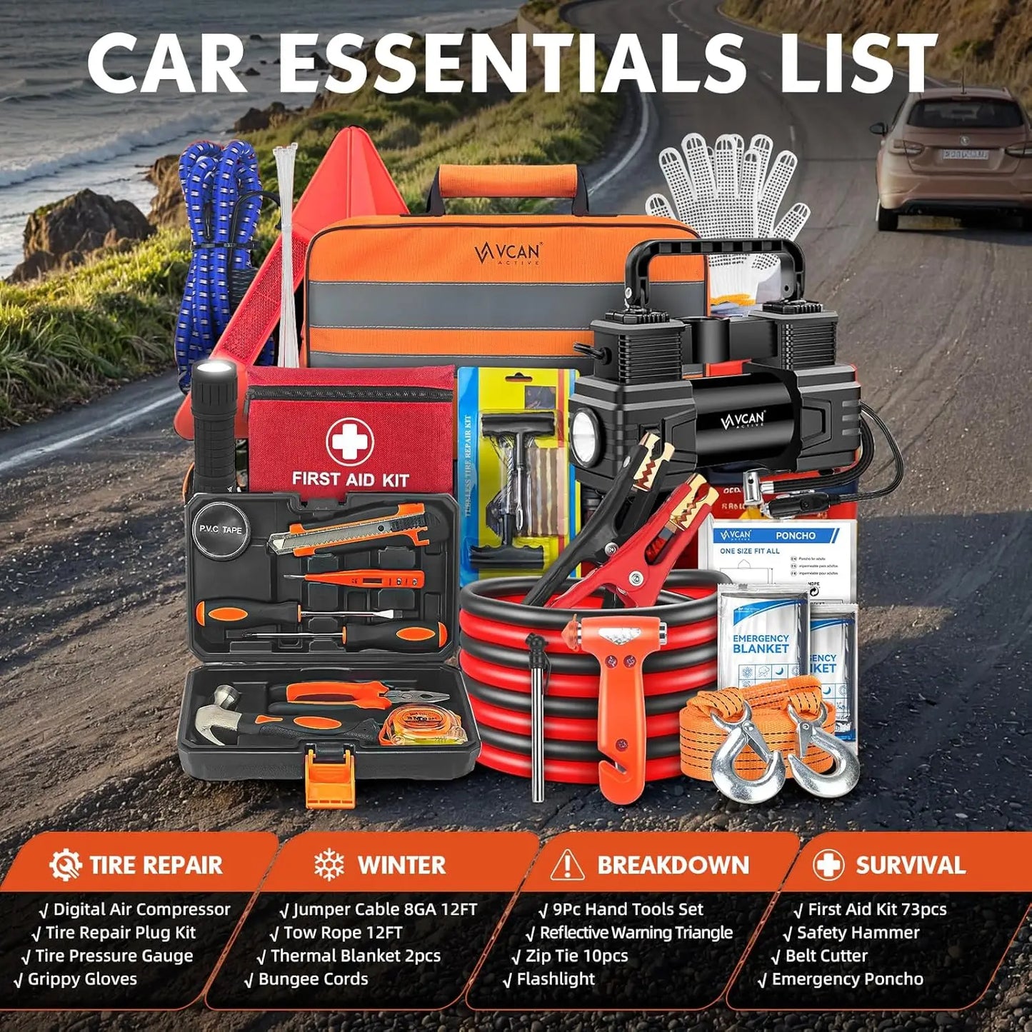 Portable Car Emergency Kit