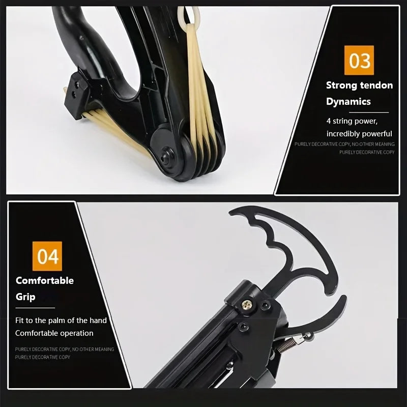 Compound Bow Multi Strand Rubber Band Slingshot