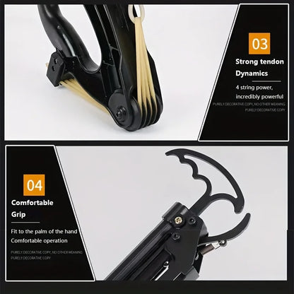Compound Bow Multi Strand Rubber Band Slingshot