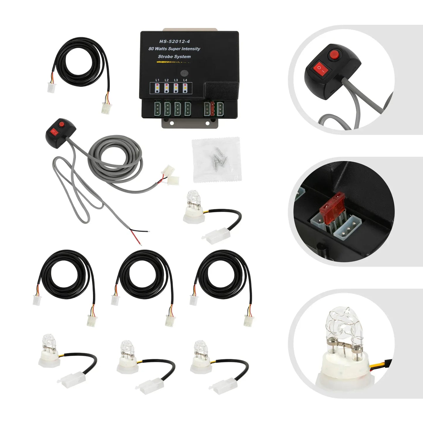 4-Bulb Hideaway Strobe Kit