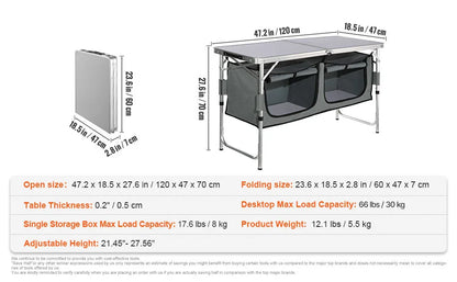 Outdoor Folding Camping Table