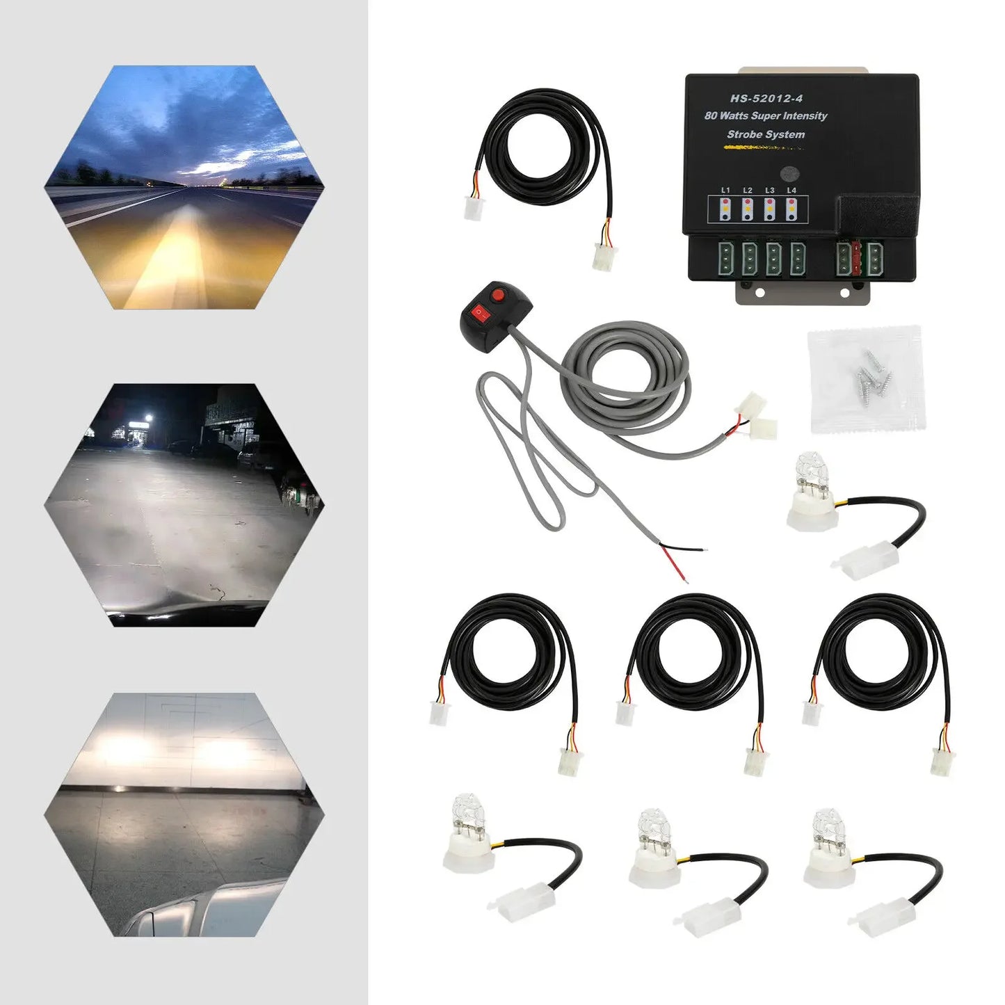 4-Bulb Hideaway Strobe Kit