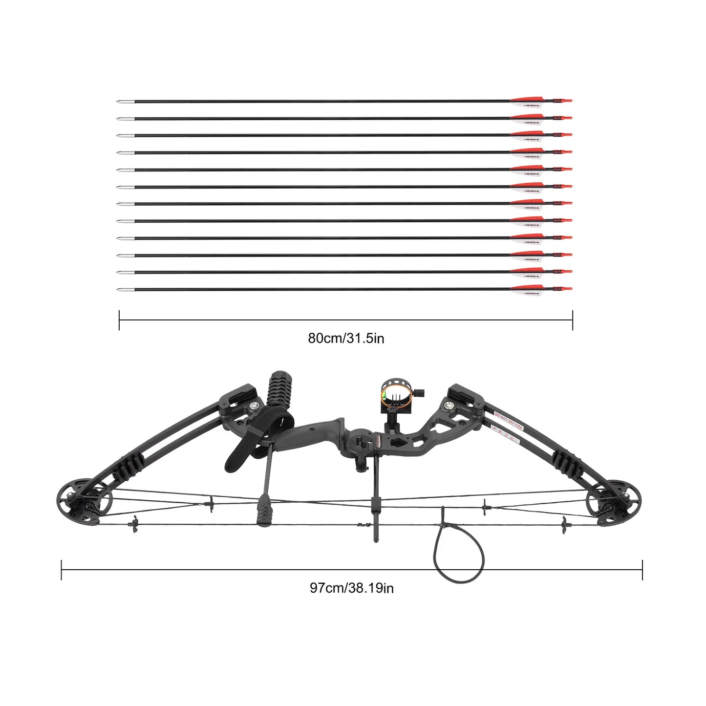 Compound Bow Adjustable Draw Weight and Length