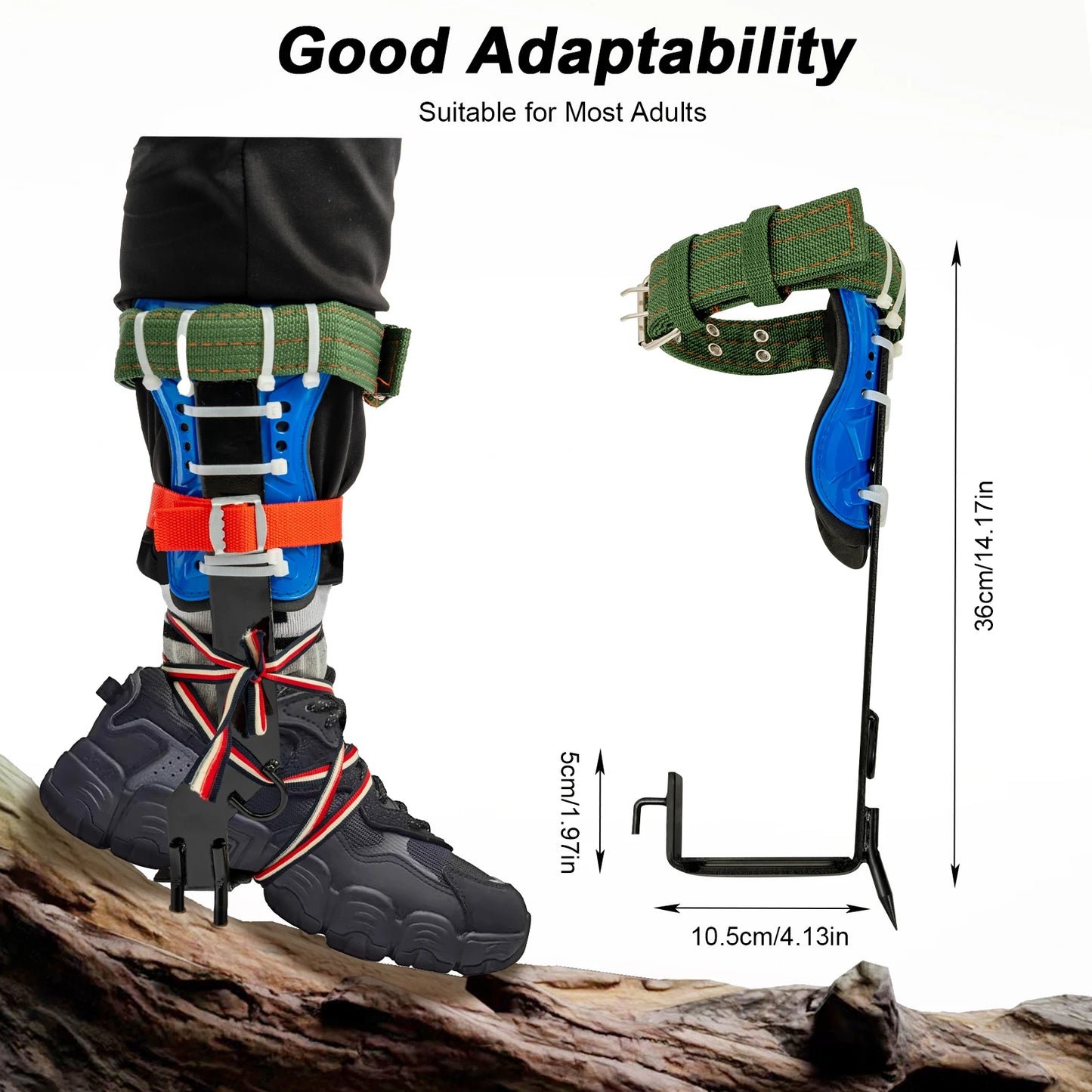 Tree Climbing Spikes Kit with Safety Belt Harness