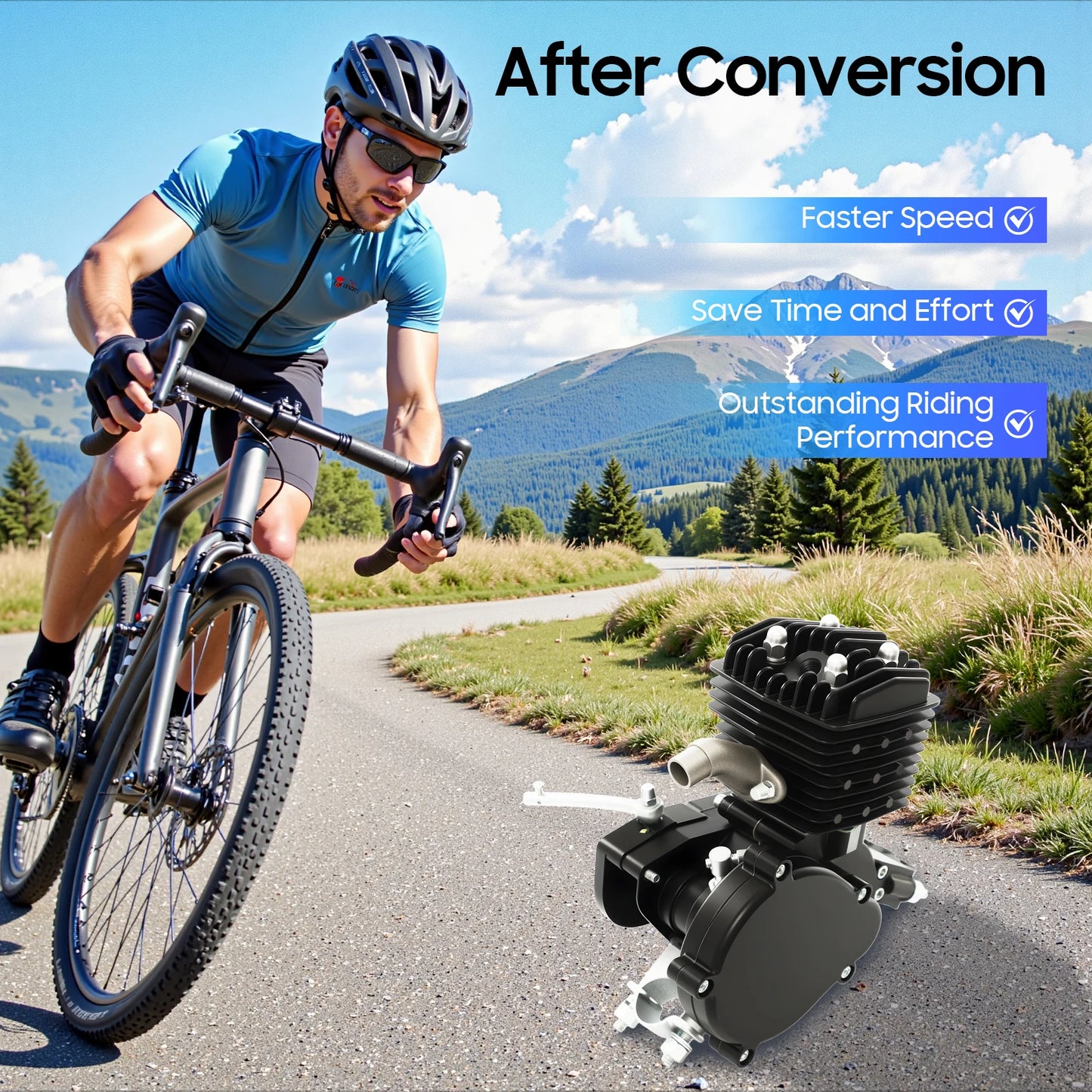 2-Stroke 80CC Bicycle Gasoline Motor