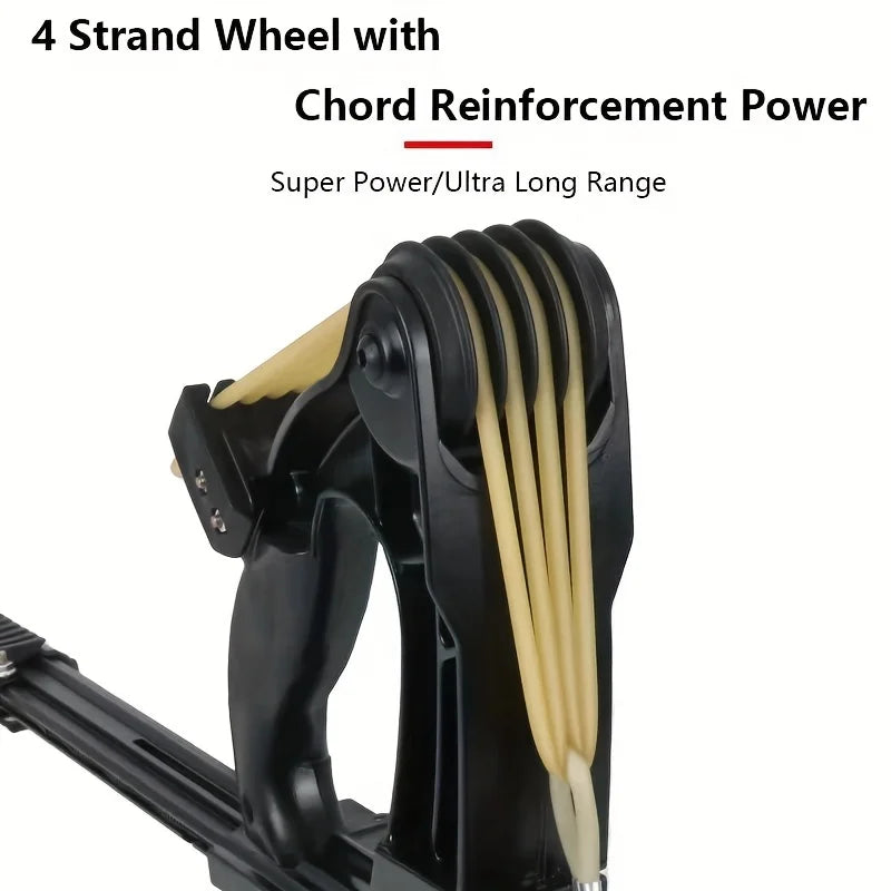 Compound Bow Multi Strand Rubber Band Slingshot