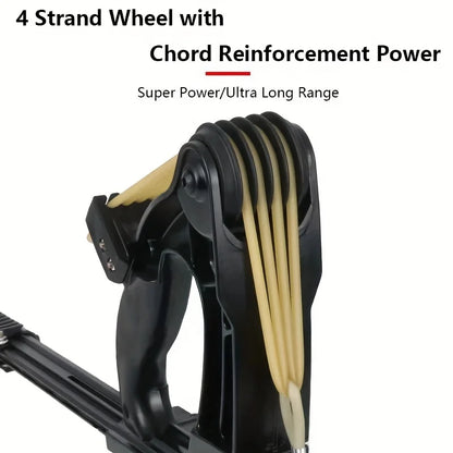 Compound Bow Multi Strand Rubber Band Slingshot