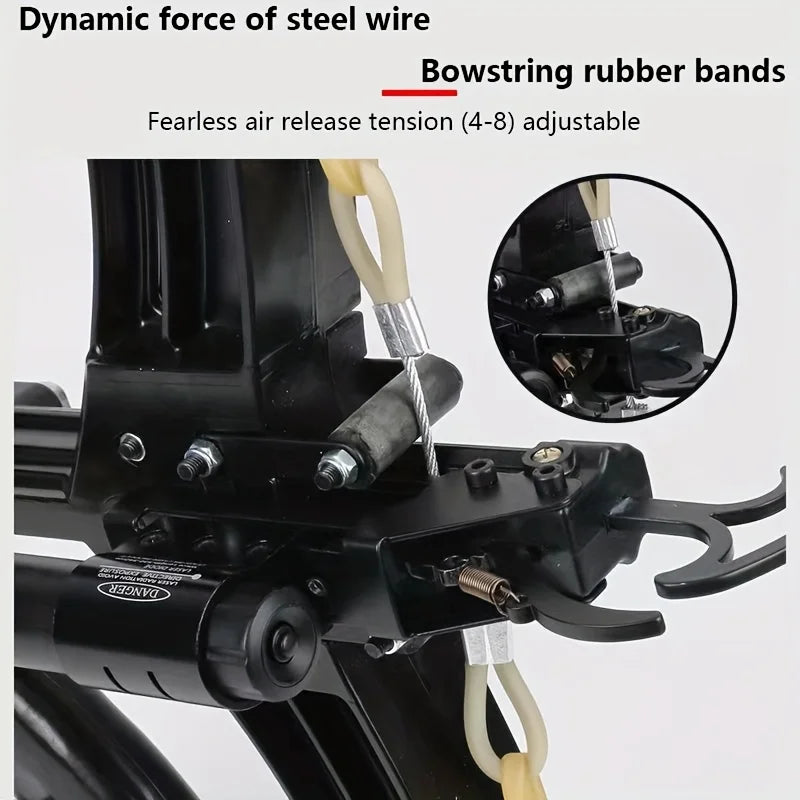 Compound Bow Multi Strand Rubber Band Slingshot