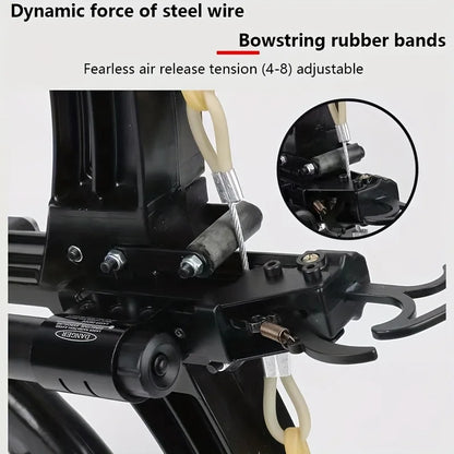 Compound Bow Multi Strand Rubber Band Slingshot