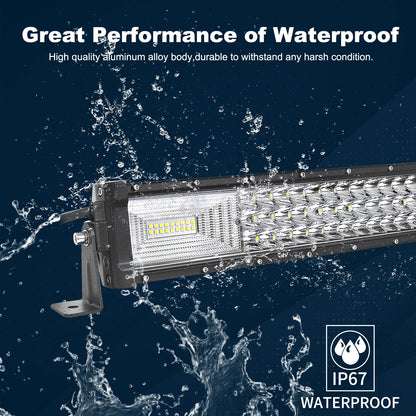 52in 270W-675W Off Road LED Light Bar Truck ATV Boat