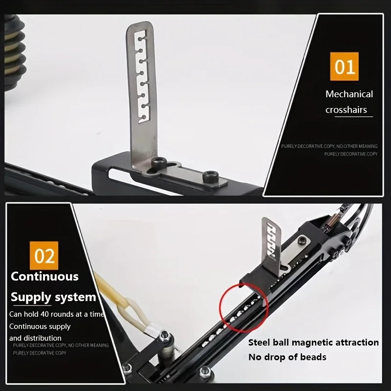 Compound Bow Multi Strand Rubber Band Slingshot