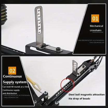 Compound Bow Multi Strand Rubber Band Slingshot