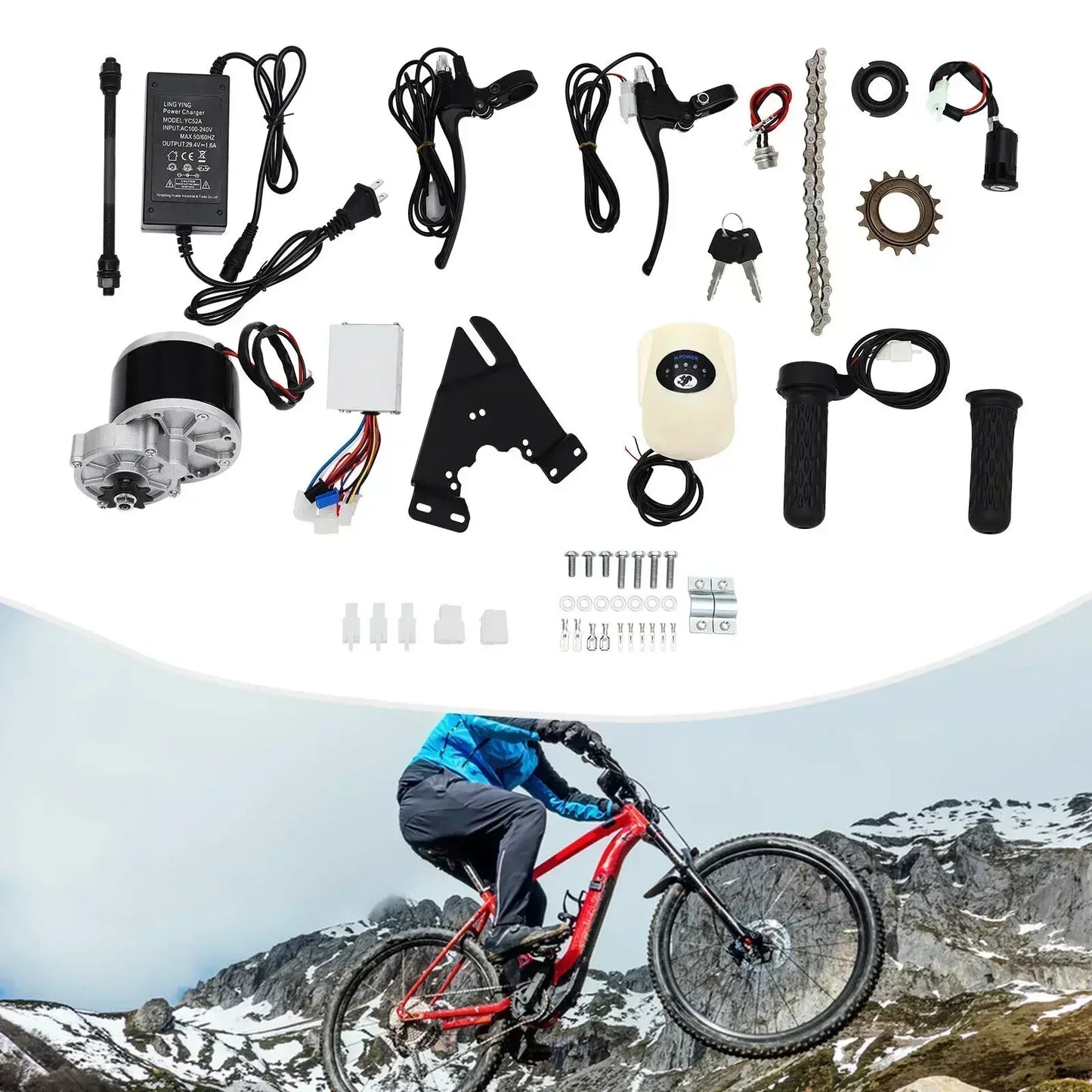 24V 250W E-Bike Conversion Kit