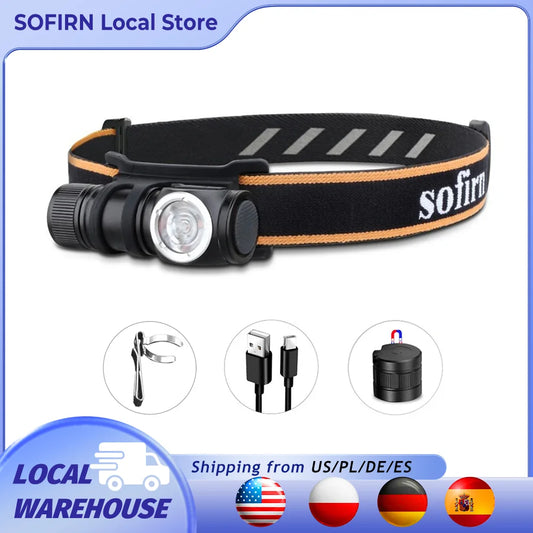 Rechargeable Mini Headlamp Angle Flashlight