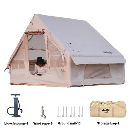 Luxury Inflatable Tents With Stove Plug,