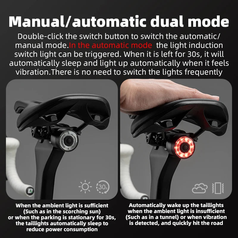 Bicycle Taillight Brake Light & Warning Light