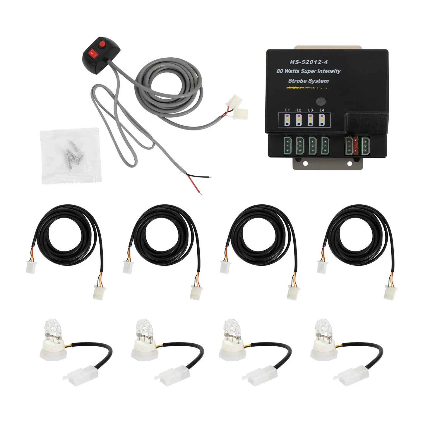 4-Bulb Hideaway Strobe Kit