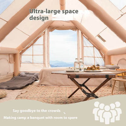 Luxury Inflatable Tents With Stove Plug,