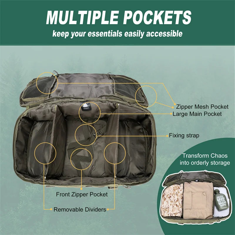30L 50L 80L Outdoor Mountaineering Backpack  Duffel Bag